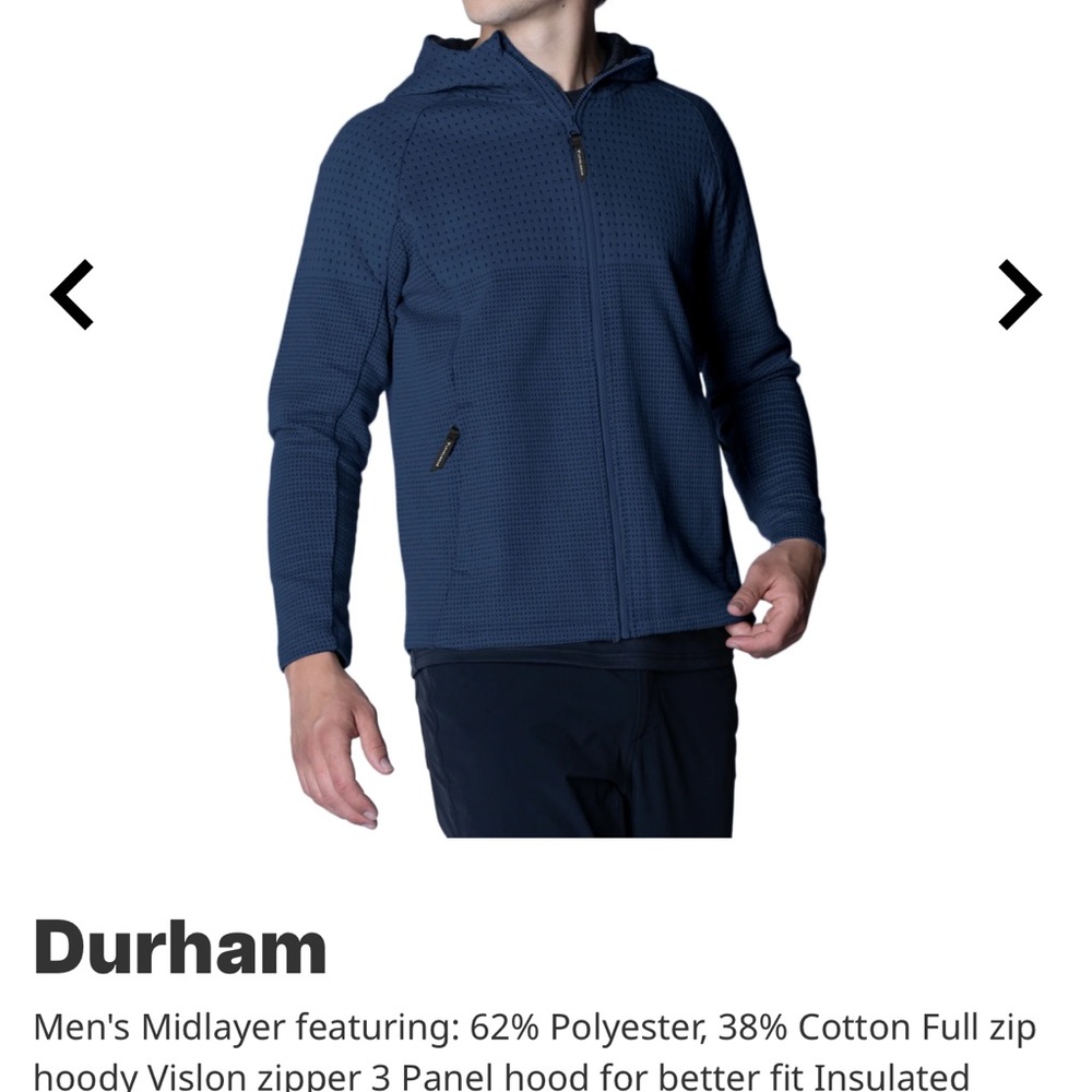 Durham Men's Navy Performance Jacket